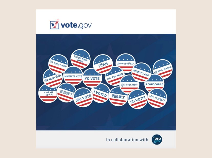 I voted, in many languages. Part of the same 2024 Instagram takeover.